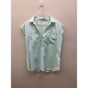 New York & Company Mint Green Sleeveless Blouse | Size S